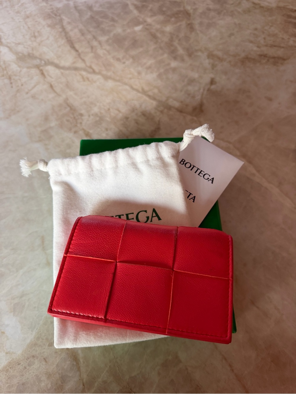 Bottega Veneta Pink Card Case